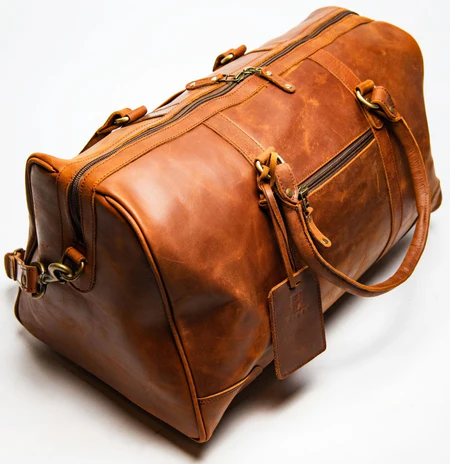 Tourist 60L Leather Duffle - Image 4